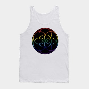 Rainbow seed of life Tank Top